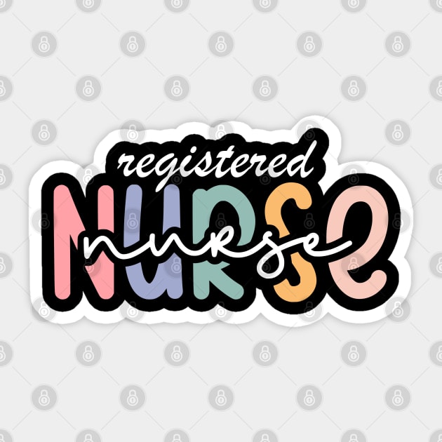 Registered Nurse Sticker by The WYLD Tribe